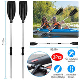 2-Pieces: Kayak Paddles Aluminum Alloy Detachable Canoe Outdoor Recreation - Tophatter Daily Deals