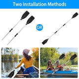 2-Pieces: Kayak Paddles Aluminum Alloy Detachable Canoe Outdoor Recreation - Tophatter Daily Deals
