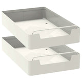 2-Pieces: Pull Out Cabinet Organizers 25cm Kitchen Storage - Tophatter Daily Deals