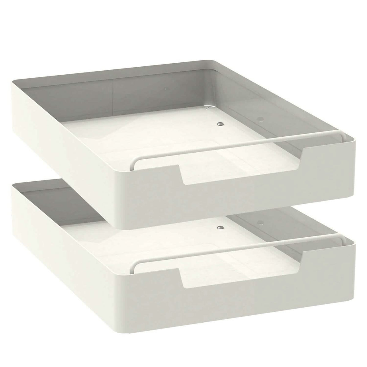 2-Pieces: Pull Out Cabinet Organizers 30cm Kitchen Storage - Tophatter Daily Deals