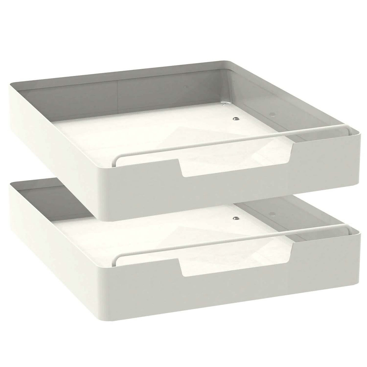 2-Pieces: Pull Out Cabinet Organizers 35cm Kitchen Storage - Tophatter Daily Deals