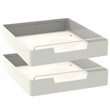 2-Pieces: Pull Out Cabinet Organizers 35cm Kitchen Storage - Tophatter Daily Deals