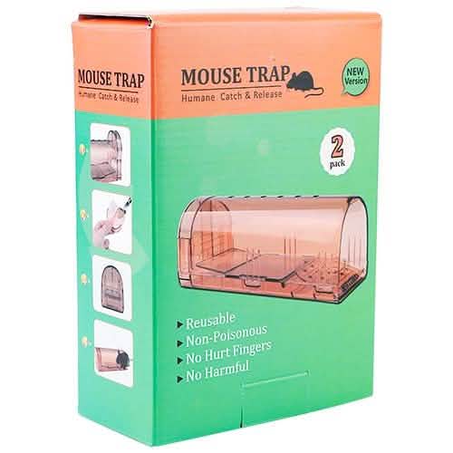 2-Pieces: Reusable Humane Mouse Trap Pest Control - Tophatter Daily Deals