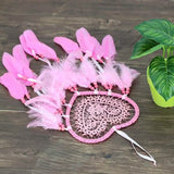 2-Pieces: Romantic LED Dream Catcher with Feather Dreamcatcher Night Light Furniture & Decor - Tophatter Daily Deals