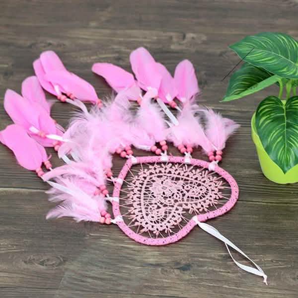 2-Pieces: Romantic LED Dream Catcher with Feather Dreamcatcher Night Light Furniture & Decor - Tophatter Daily Deals