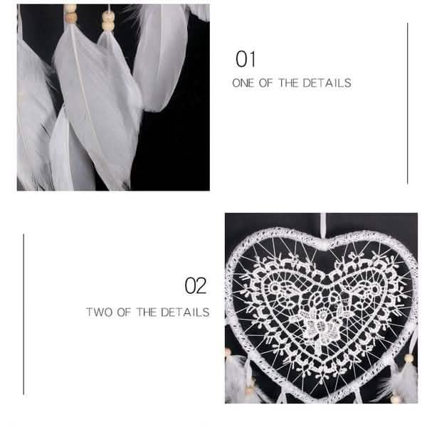 2-Pieces: Romantic LED Dream Catcher with Feather Dreamcatcher Night Light Furniture & Decor - Tophatter Daily Deals