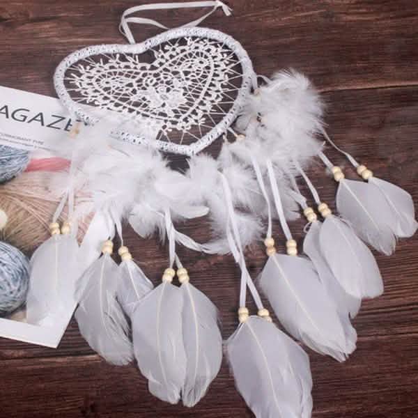 2-Pieces: Romantic LED Dream Catcher with Feather Dreamcatcher Night Light Furniture & Decor - Tophatter Daily Deals