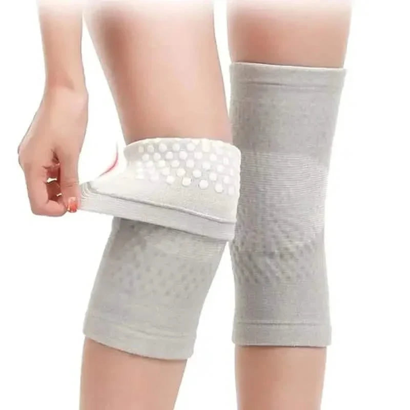 2-Pieces: Self Heating Support Knee Pads Elbow Brace Warm Health & Wellness - Tophatter Daily Deals