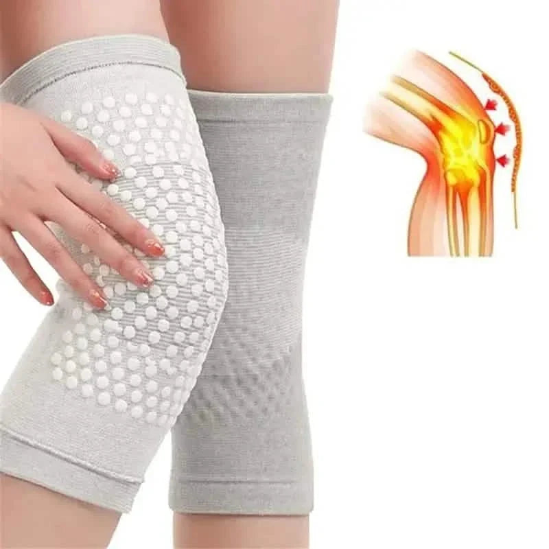 2-Pieces: Self Heating Support Knee Pads Elbow Brace Warm Health & Wellness - Tophatter Daily Deals