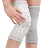 2-Pieces: Self Heating Support Knee Pads Elbow Brace Warm Gray Health & Wellness - Tophatter Daily Deals