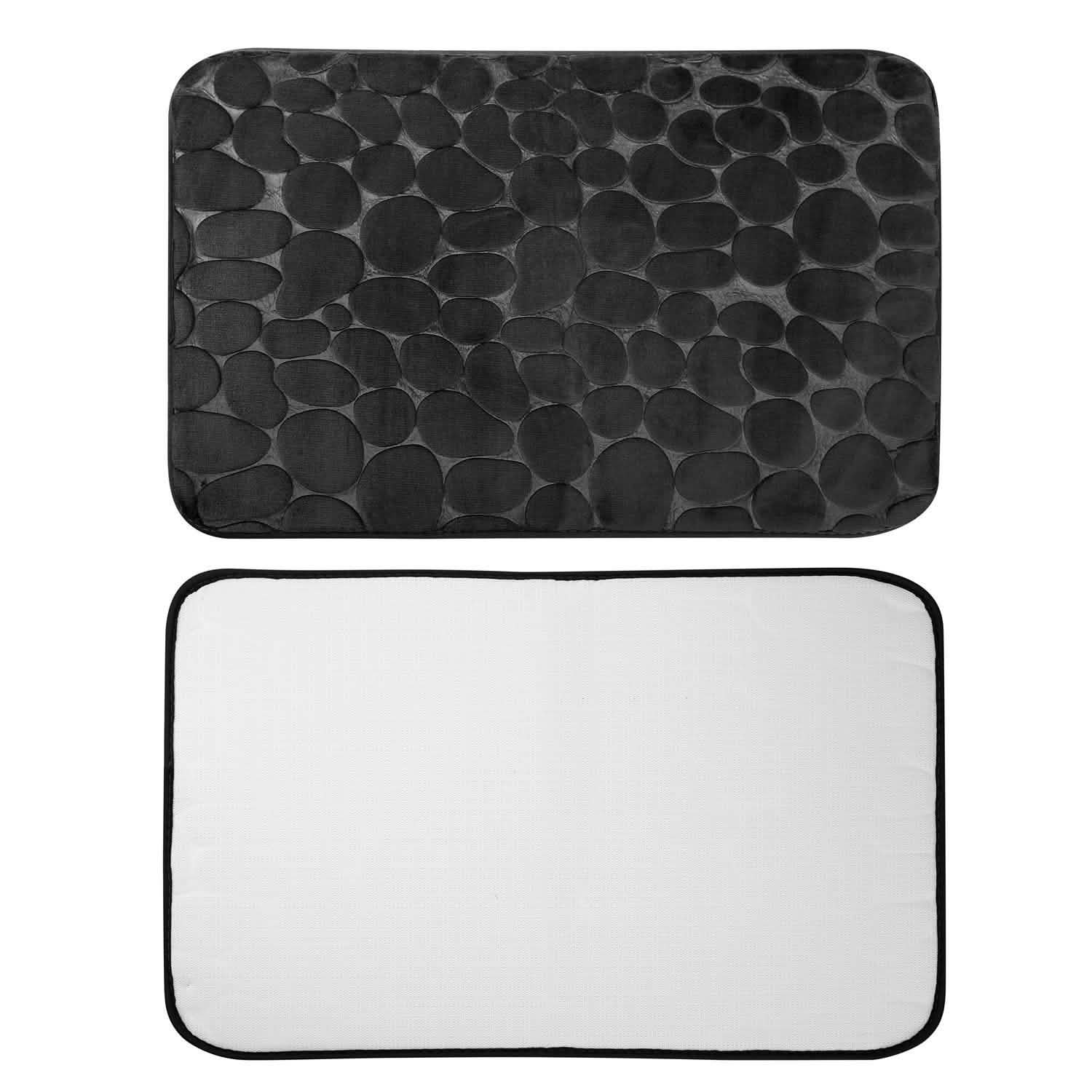 2-Pieces Set: Bathroom Rugs Luxury Flannel Non-Slip Bath - Tophatter Daily Deals