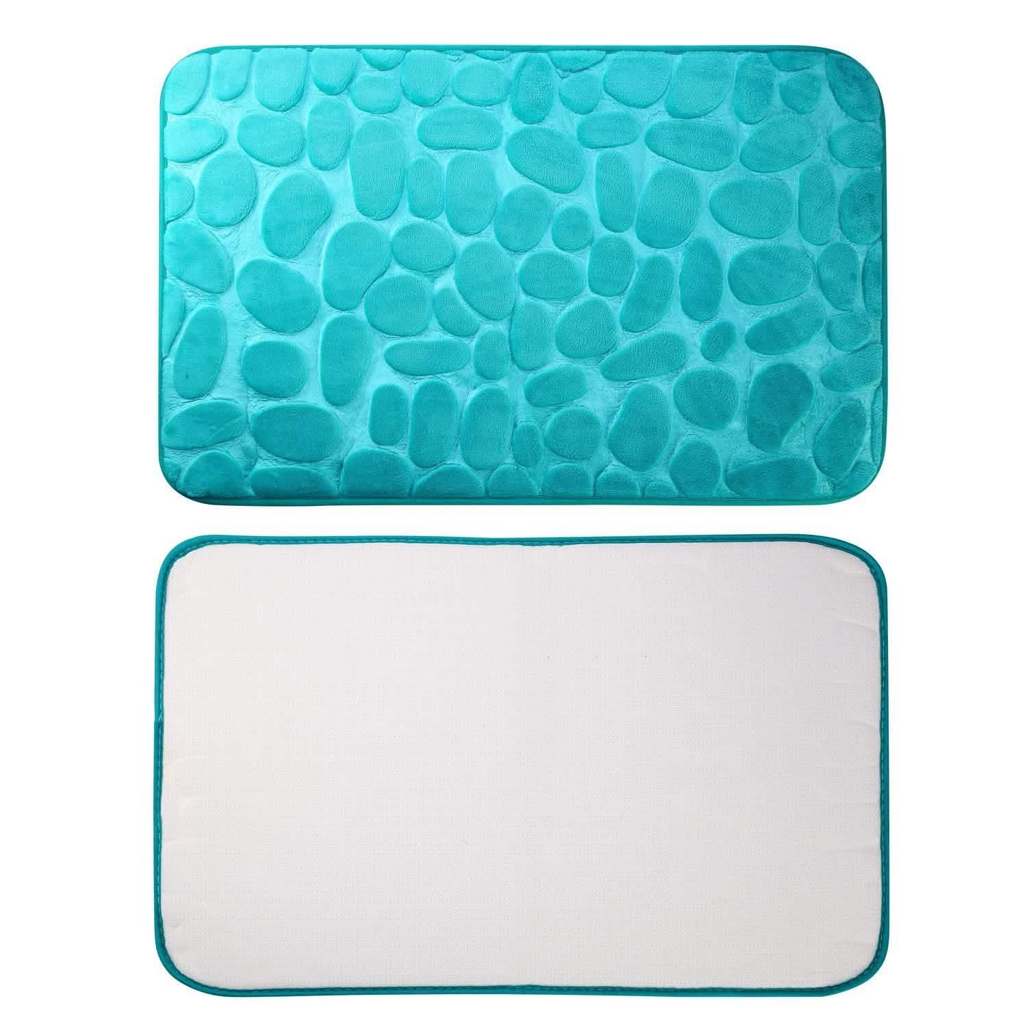 2-Pieces Set: Bathroom Rugs Luxury Flannel Non-Slip Bath - Tophatter Daily Deals