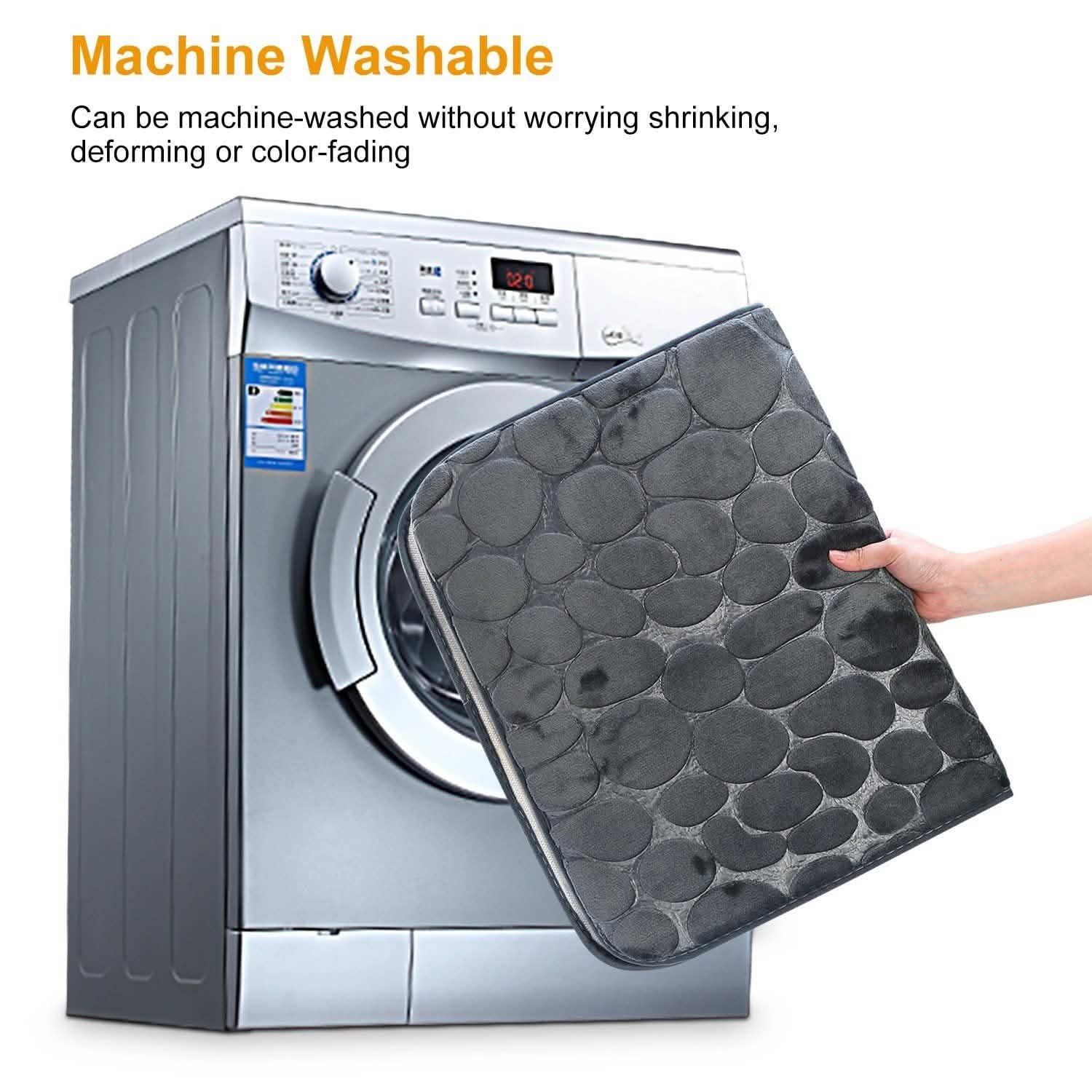 2-Pieces Set: Bathroom Rugs Luxury Flannel Non-Slip Bath - Tophatter Daily Deals