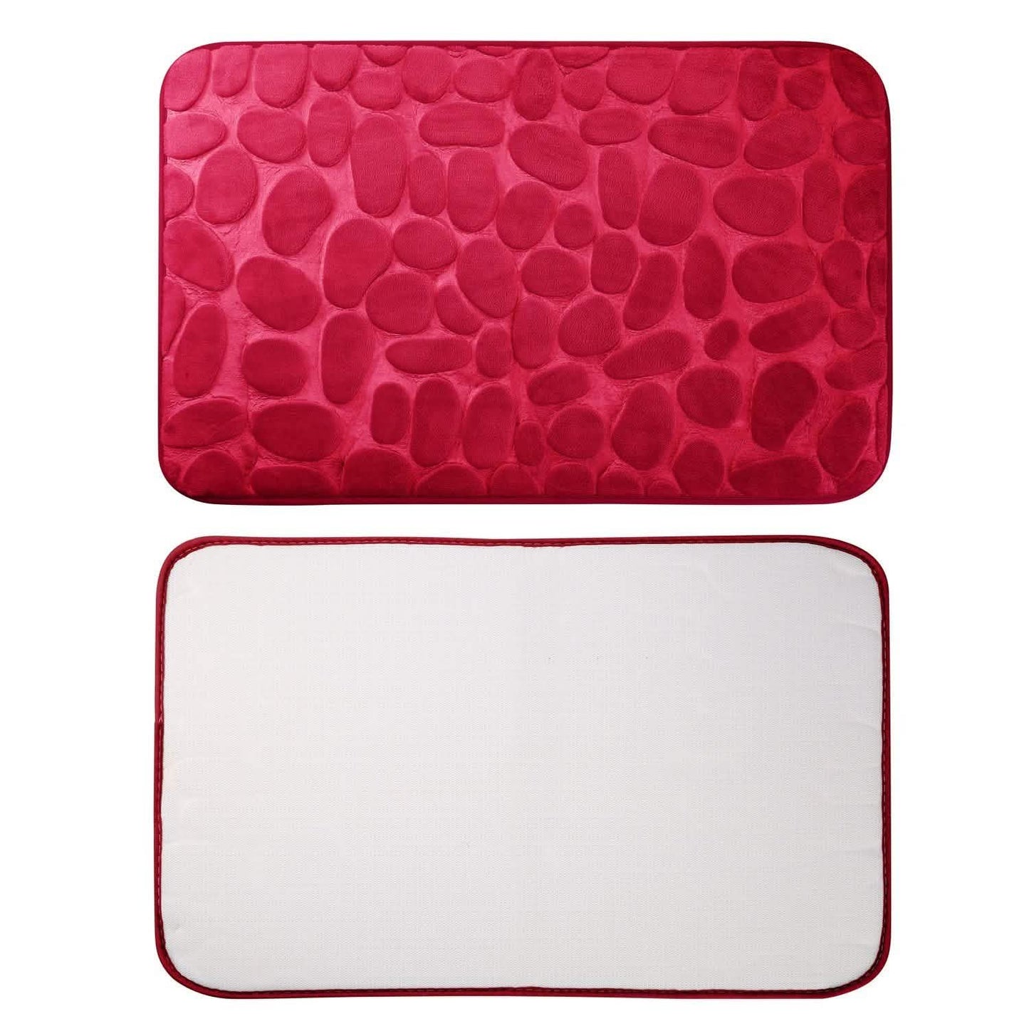 2-Pieces Set: Bathroom Rugs Luxury Flannel Non-Slip Bath - Tophatter Daily Deals