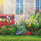 2-Pieces: Solar Garden Lights Outdoor Outdoor Lighting - Tophatter Daily Deals