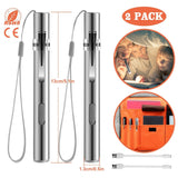 2-Pieces: Stainless Steel Flashlight Repair Water Resistant for Medical Students Outdoor Recreation - Tophatter Daily Deals