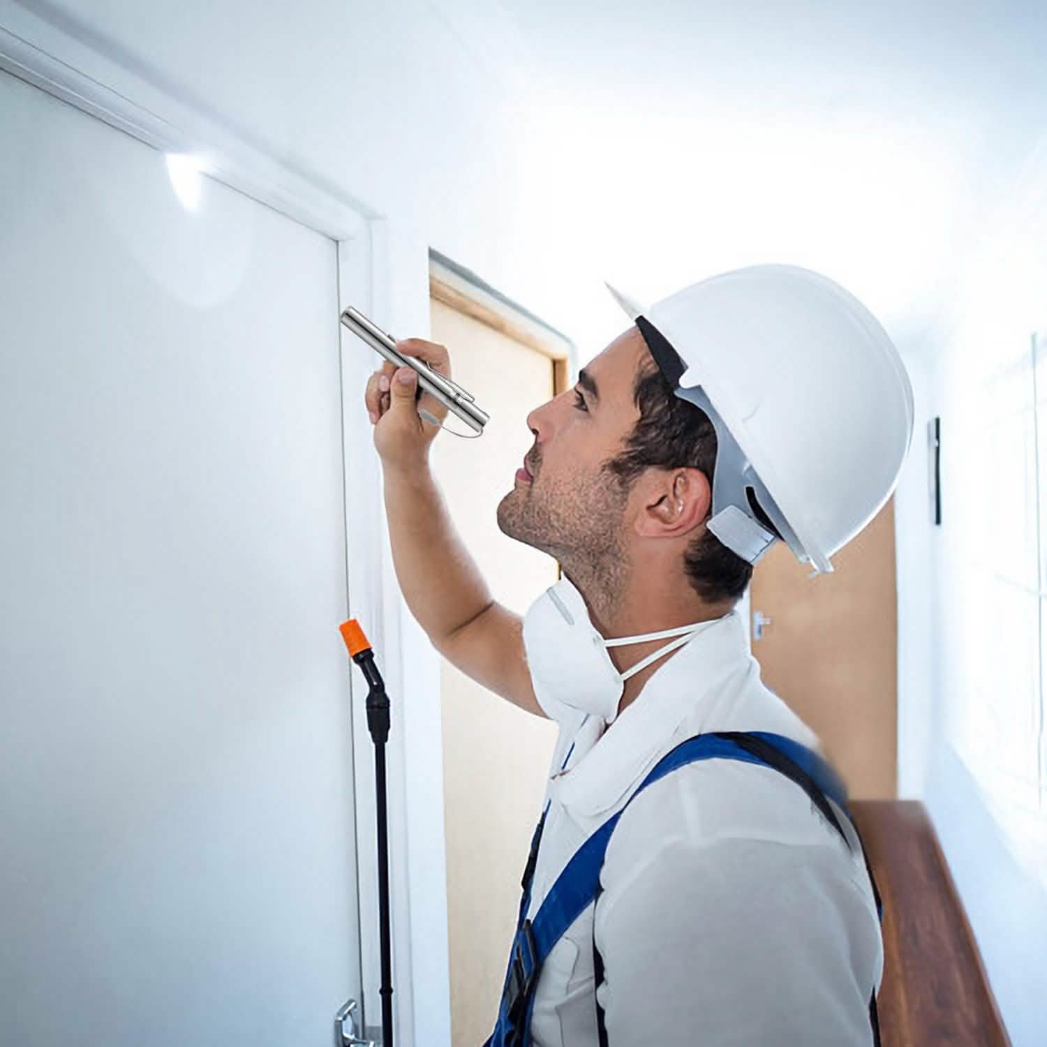 2-Pieces: Stainless Steel Flashlight Repair Water Resistant for Medical Students Outdoor Recreation - Tophatter Daily Deals