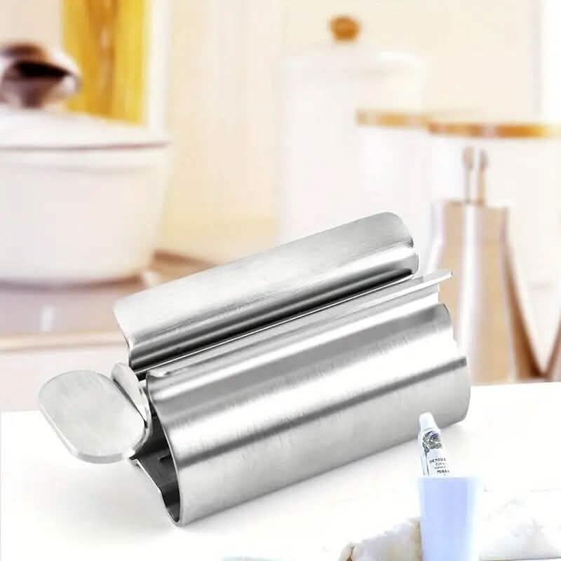 2-Pieces: Stainless Steel Toothpaste Squeezer Bath - Tophatter Daily Deals