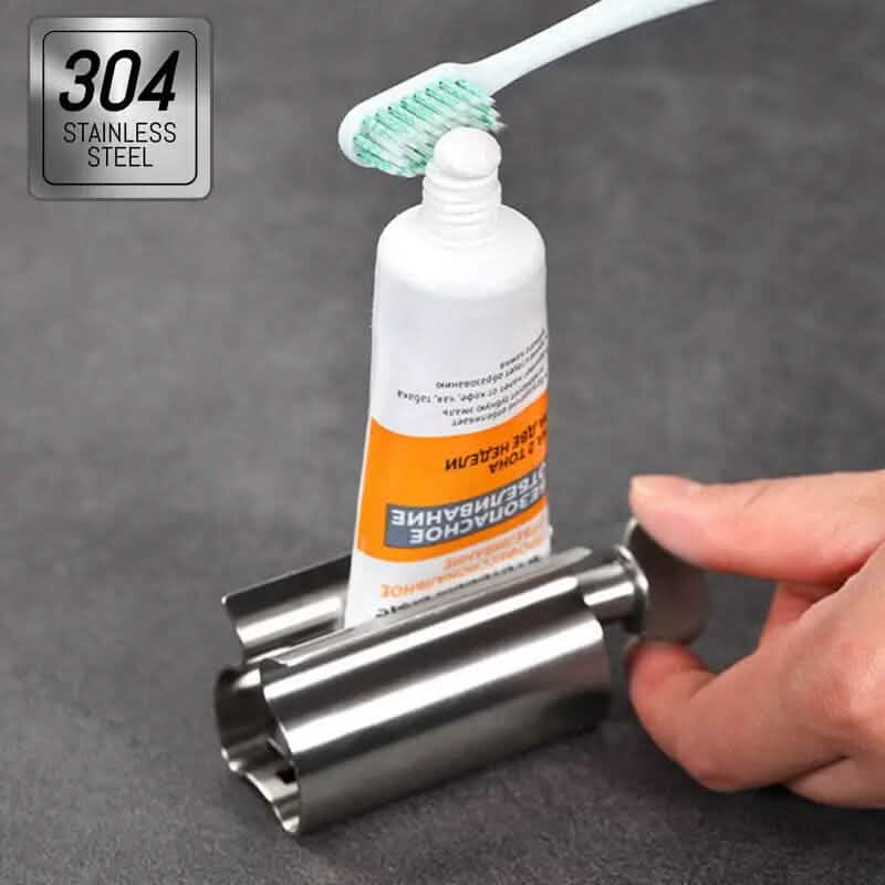2-Pieces: Stainless Steel Toothpaste Squeezer Bath - Tophatter Daily Deals