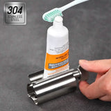 2-Pieces: Stainless Steel Toothpaste Squeezer Bath - Tophatter Daily Deals