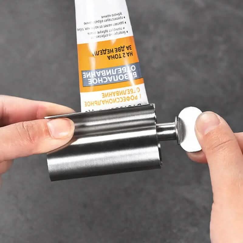 2-Pieces: Stainless Steel Toothpaste Squeezer Bath - Tophatter Daily Deals
