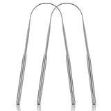 2-Pieces: Tongue Scraper Cleaner Stainless Steel Beauty & Personal Care - Tophatter Daily Deals