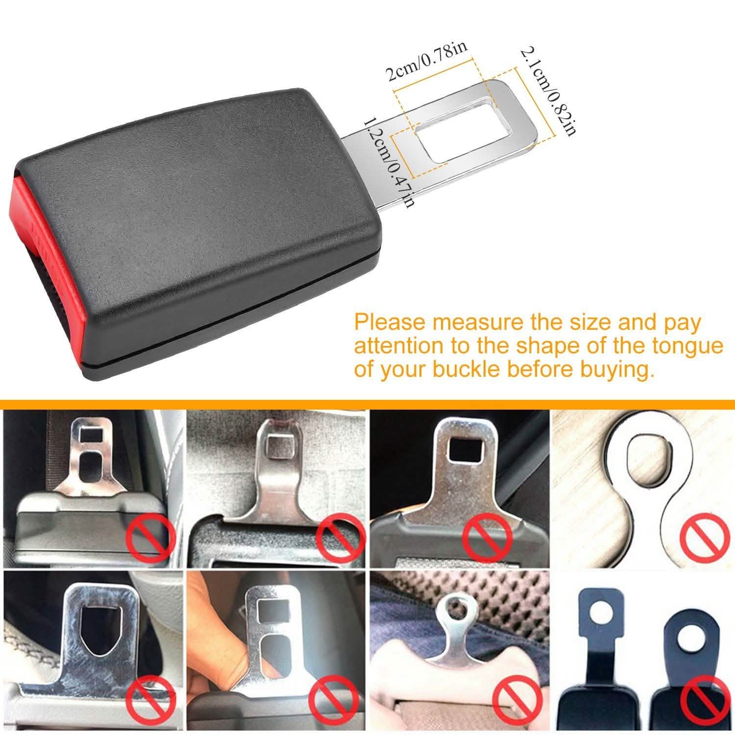 2-Pieces: Universal Car Extension Socket Buckles Automotive - Tophatter Daily Deals
