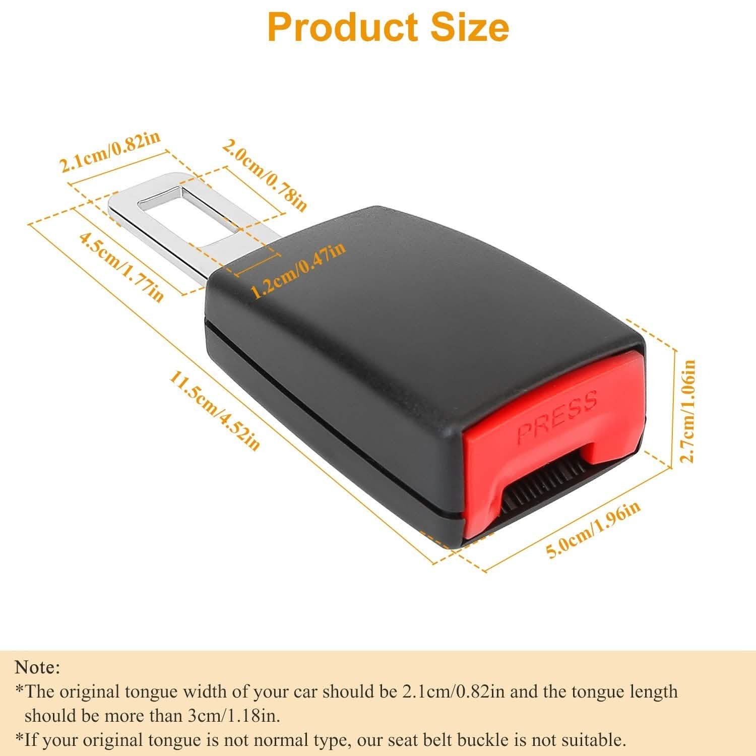 2-Pieces: Universal Car Extension Socket Buckles Automotive - Tophatter Daily Deals