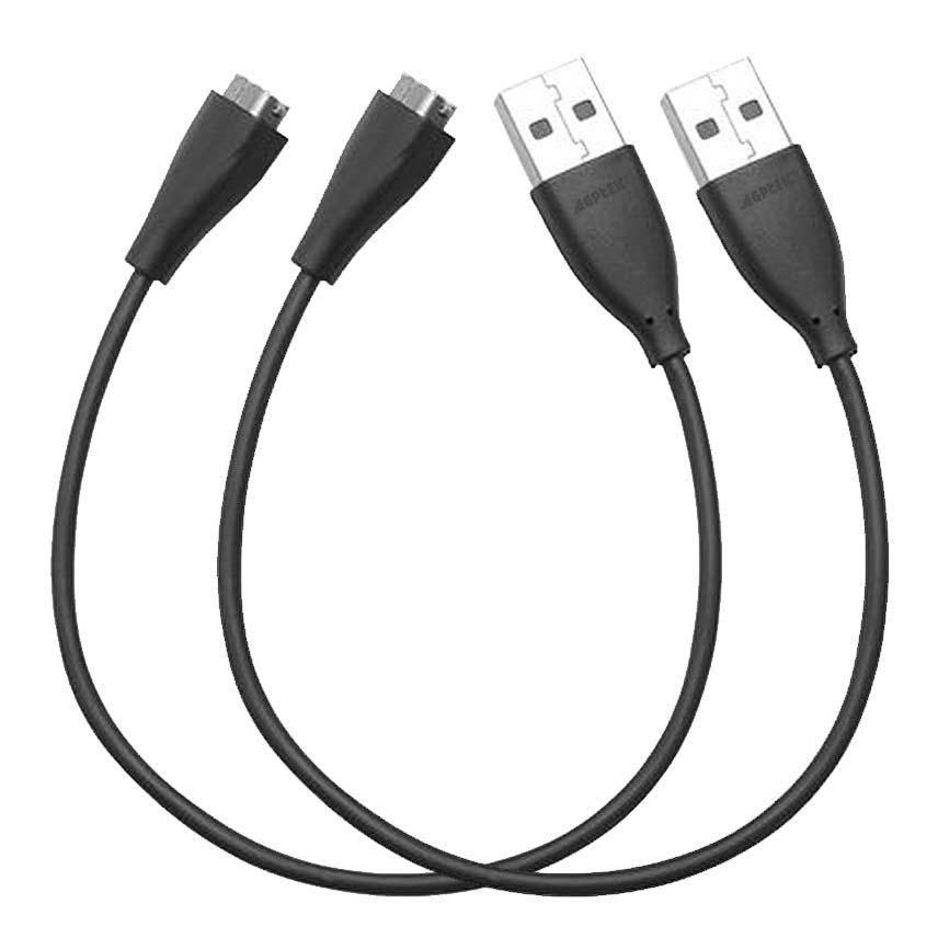 2-Pieces: USB Replacement Charging Cord Cable for Fitbit Charge HR Wristband Wireless Activity Tracker Charging Cable - Tophatter Daily Deals