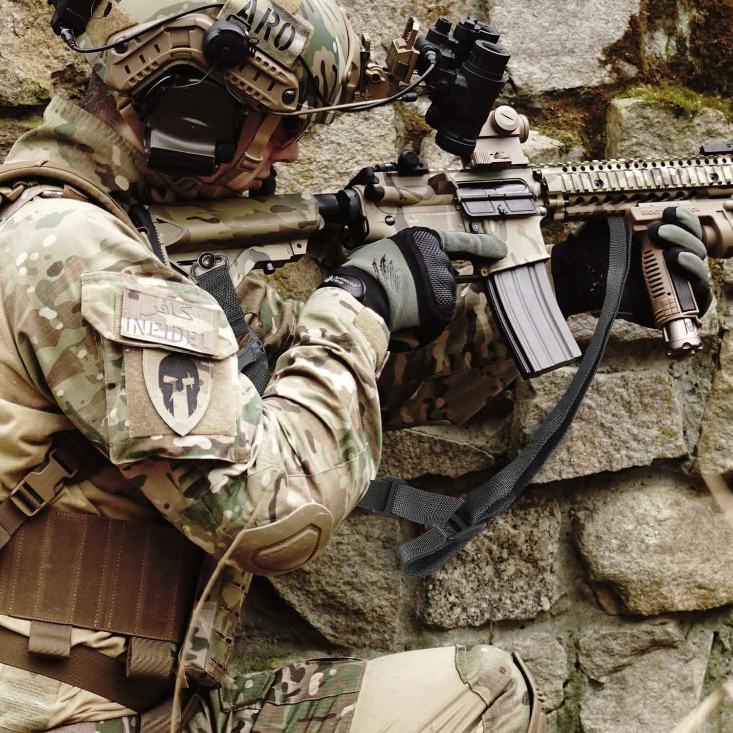 2-Point Adjustable Rifle Gun Sling Tactical & Self Defense - Tophatter Daily Deals