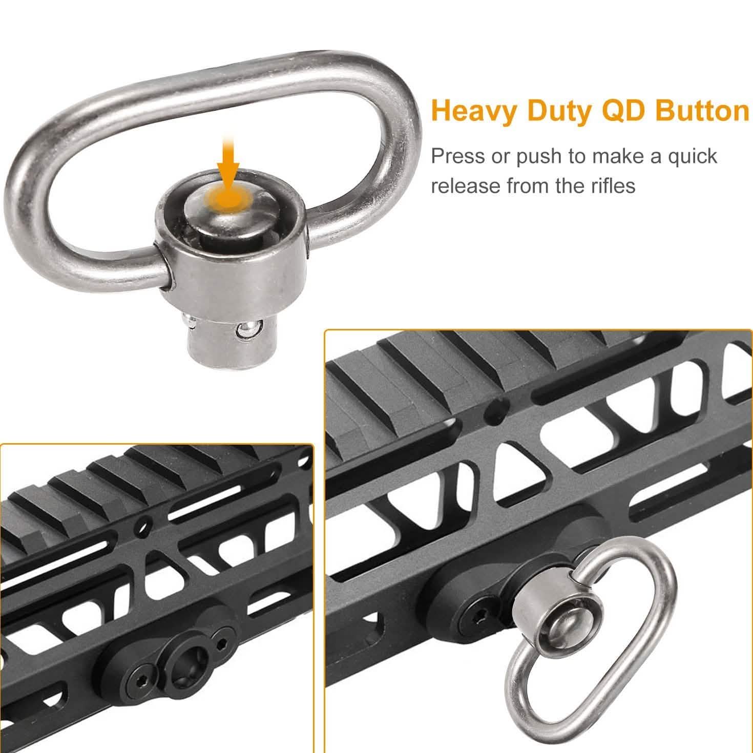 2-Point Adjustable Rifle Gun Sling Tactical & Self Defense - Tophatter Daily Deals