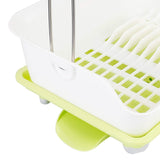 2-Tier Dish Drying Rack Cutlery Drainer Kitchen Storage - Tophatter Daily Deals