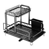 2-Tier Dish Drying Rack Kitchen Storage - Tophatter Daily Deals