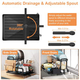 2-Tier Dish Drying Rack Kitchen Storage - Tophatter Daily Deals