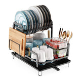 2-Tier Dish Drying Rack Kitchen Storage - Tophatter Daily Deals