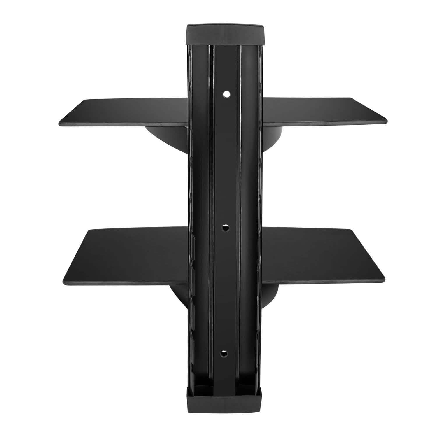 2 Tier Dual Glass Shelf Wall Mount TV & Video - Tophatter Daily Deals