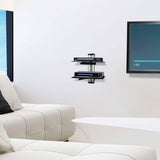2 Tier Dual Glass Shelf Wall Mount TV & Video - Tophatter Daily Deals