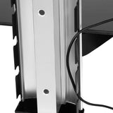 2 Tier Dual Glass Shelf Wall Mount TV & Video - Tophatter Daily Deals