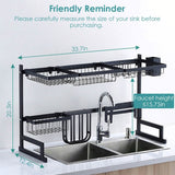 2-Tier Over the Sink Dish Drying Rack Kitchen Storage - Tophatter Daily Deals