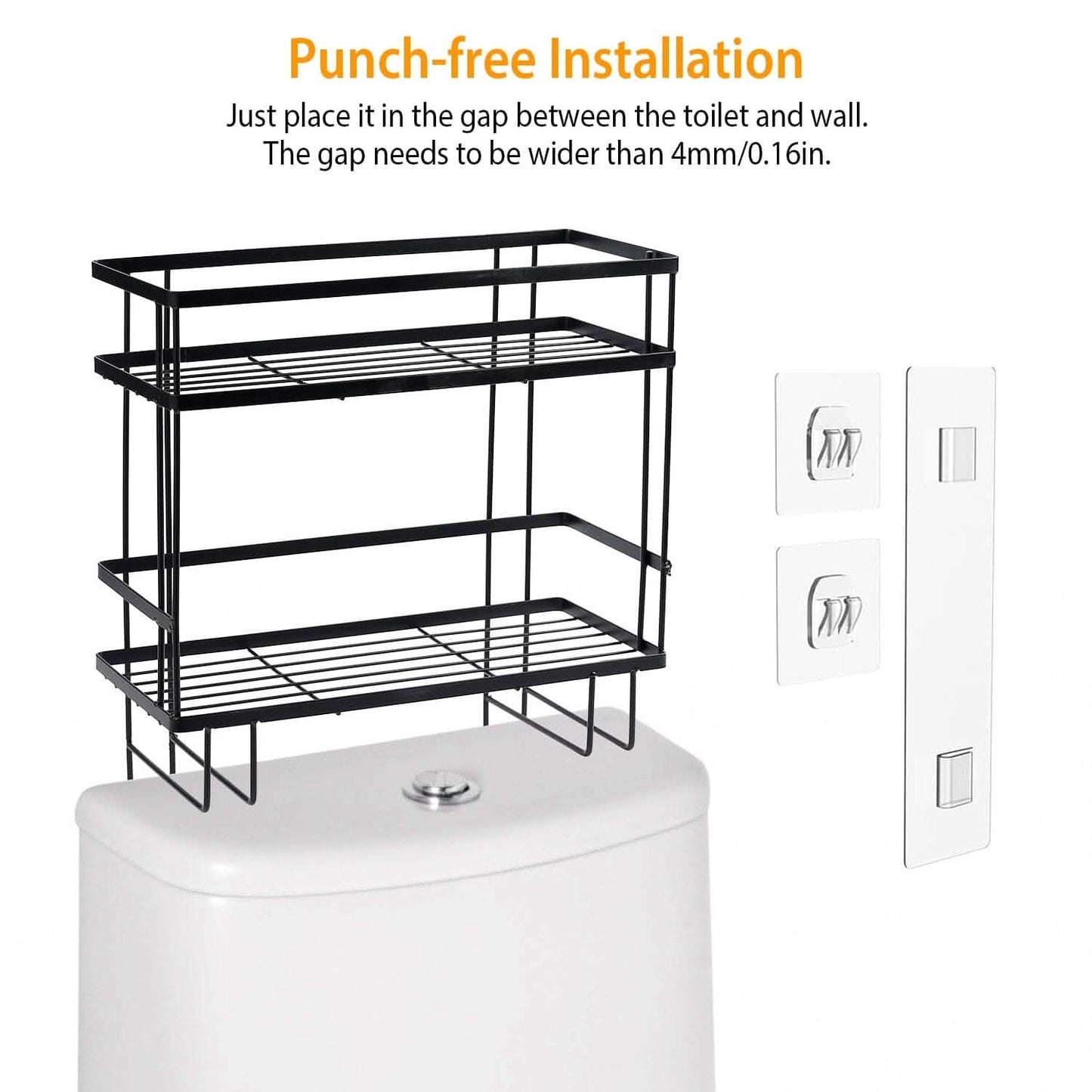 2-Tier Over the Toilet Storage Shelf Rack Bath - Tophatter Daily Deals