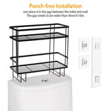 2-Tier Over the Toilet Storage Shelf Rack Bath - Tophatter Daily Deals