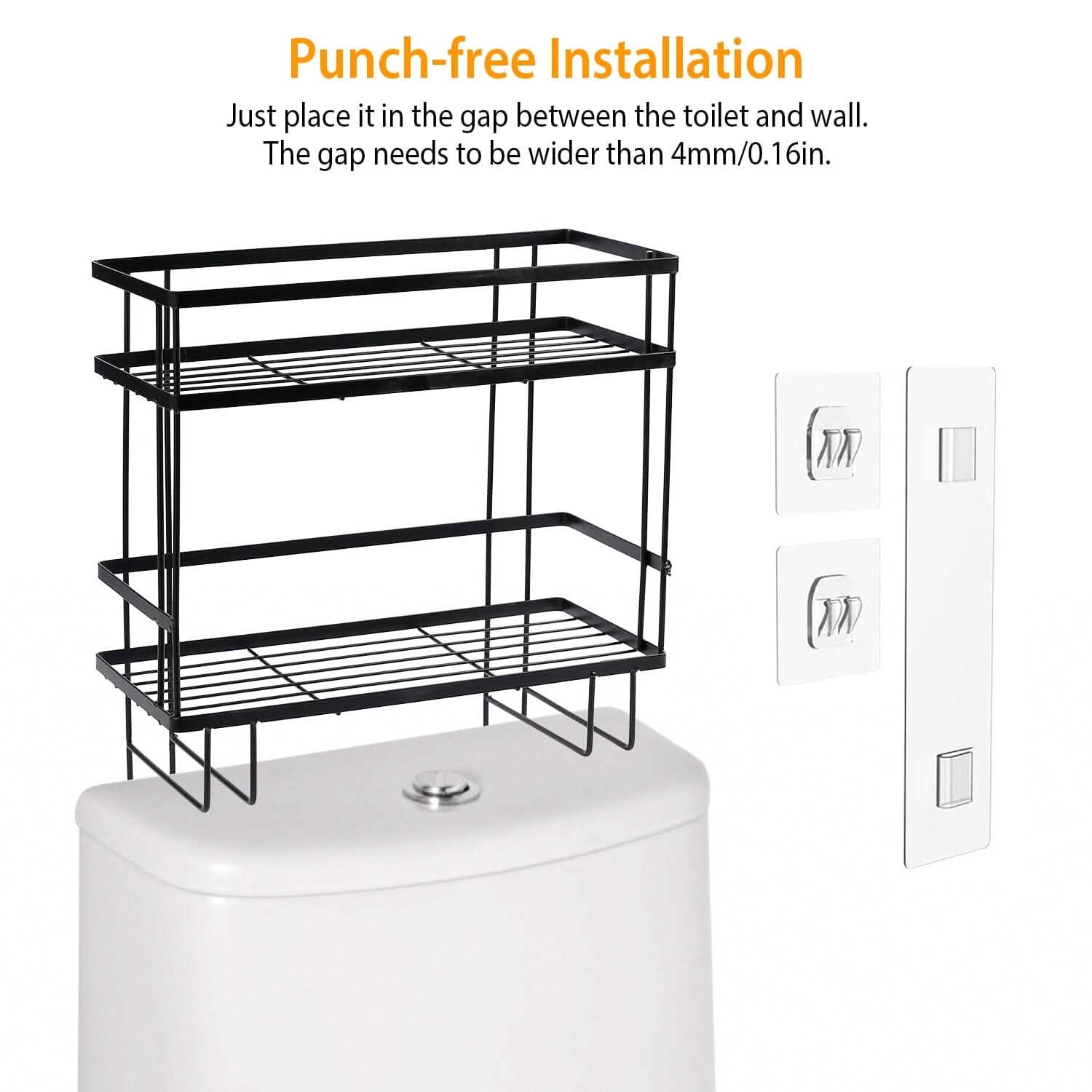 2-Tier Over the Toilet Storage Shelf Rack Bath - Tophatter Daily Deals