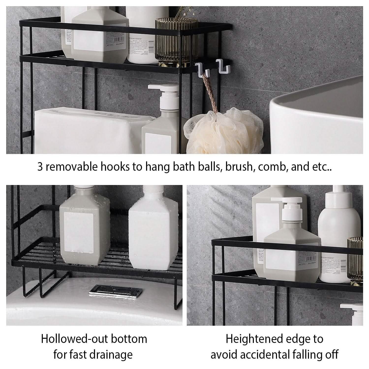 2-Tier Over the Toilet Storage Shelf Rack Bath - Tophatter Daily Deals