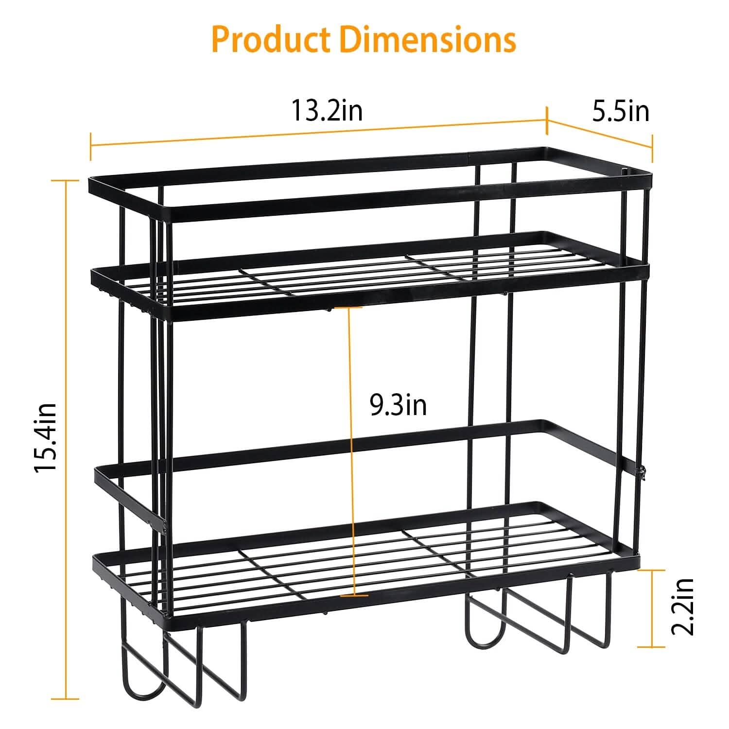 2-Tier Over the Toilet Storage Shelf Rack Bath - Tophatter Daily Deals