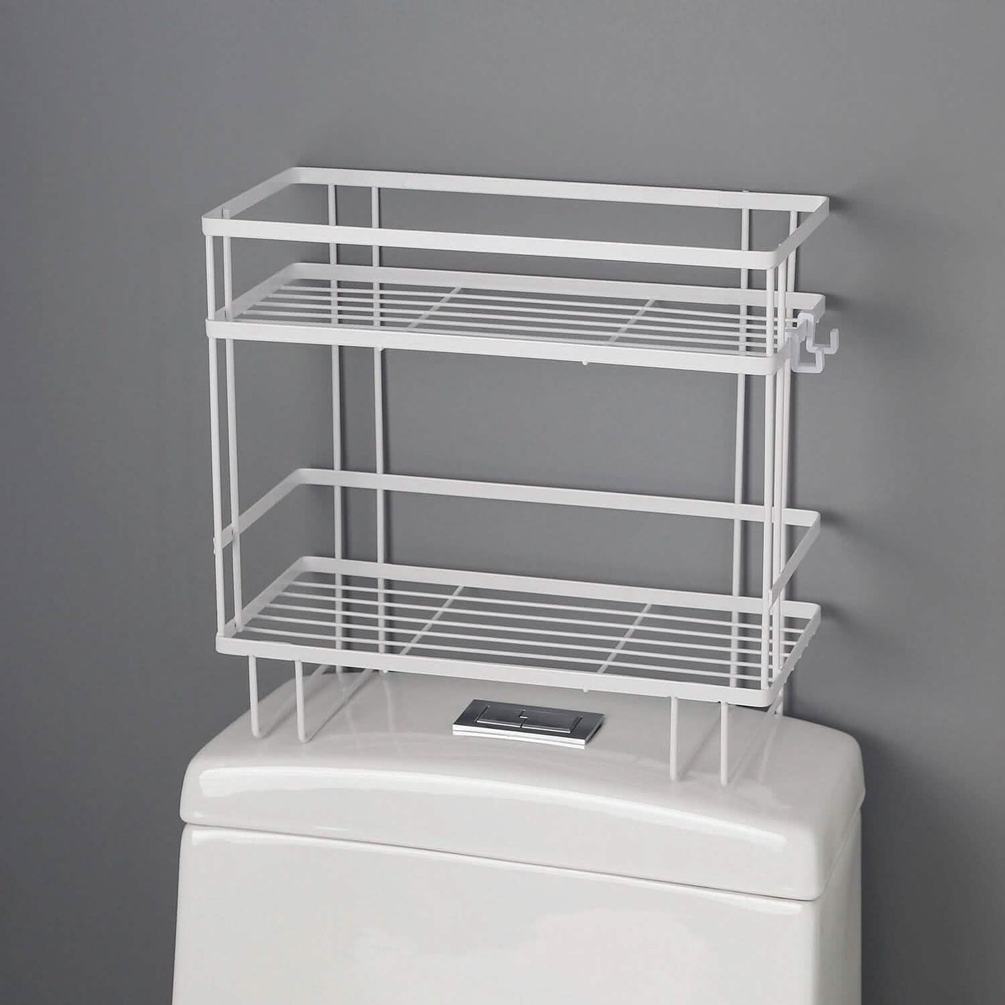 2-Tier Over the Toilet Storage Shelf Rack Bath - Tophatter Daily Deals