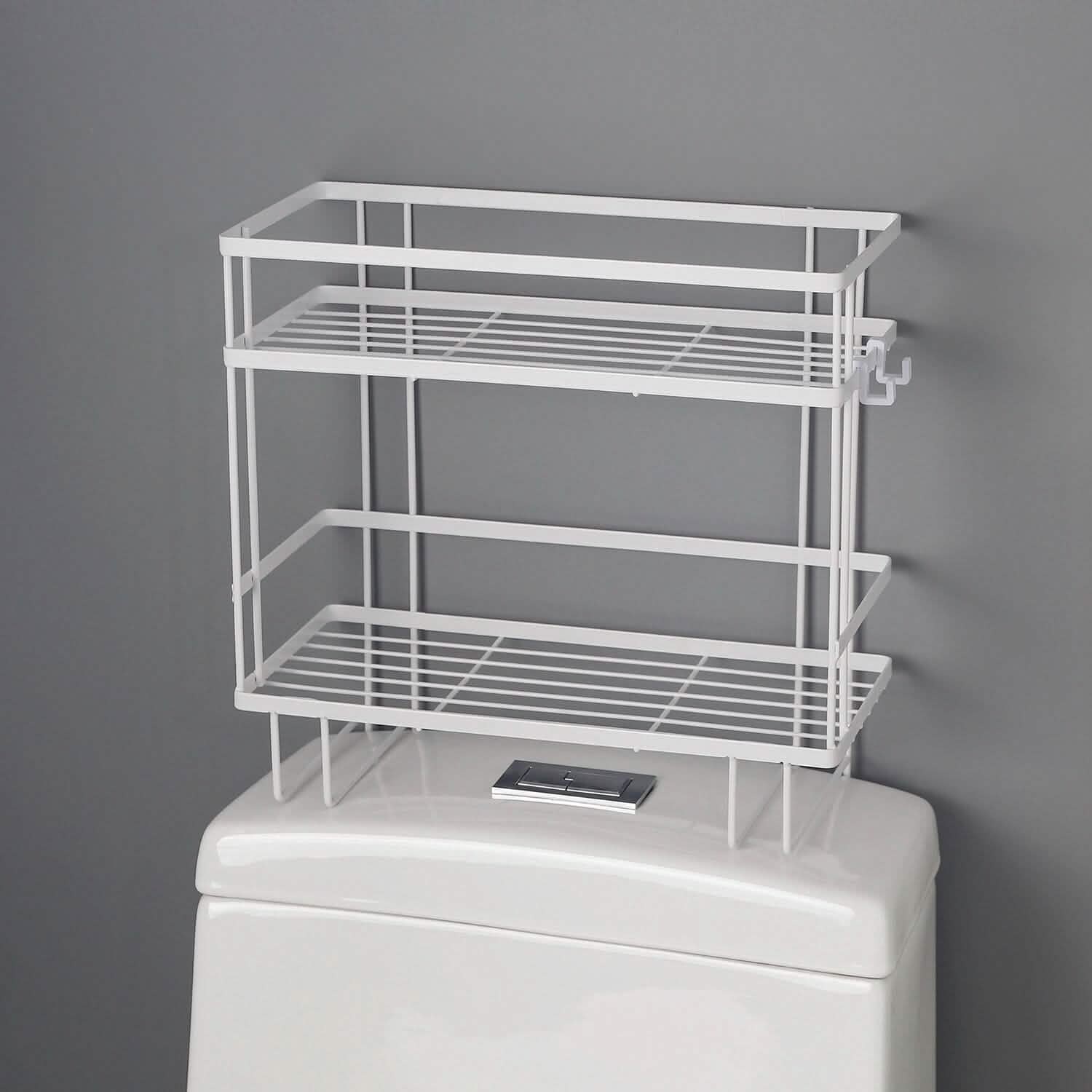 2-Tier Over the Toilet Storage Shelf Rack Bath - Tophatter Daily Deals