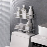 2-Tier Over the Toilet Storage Shelf Rack Bath - Tophatter Daily Deals