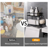 2-Tier Over the Toilet Storage Shelf Rack Bath - Tophatter Daily Deals