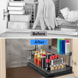 2-Tier Pull Out Under Sink Organizer Kitchen Storage - Tophatter Daily Deals