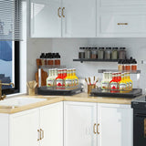 2-Tier Pull Out Under Sink Organizer Kitchen Storage - Tophatter Daily Deals